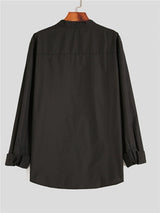 Teenage Men's Stand-up Collar Shirt Bigbuy