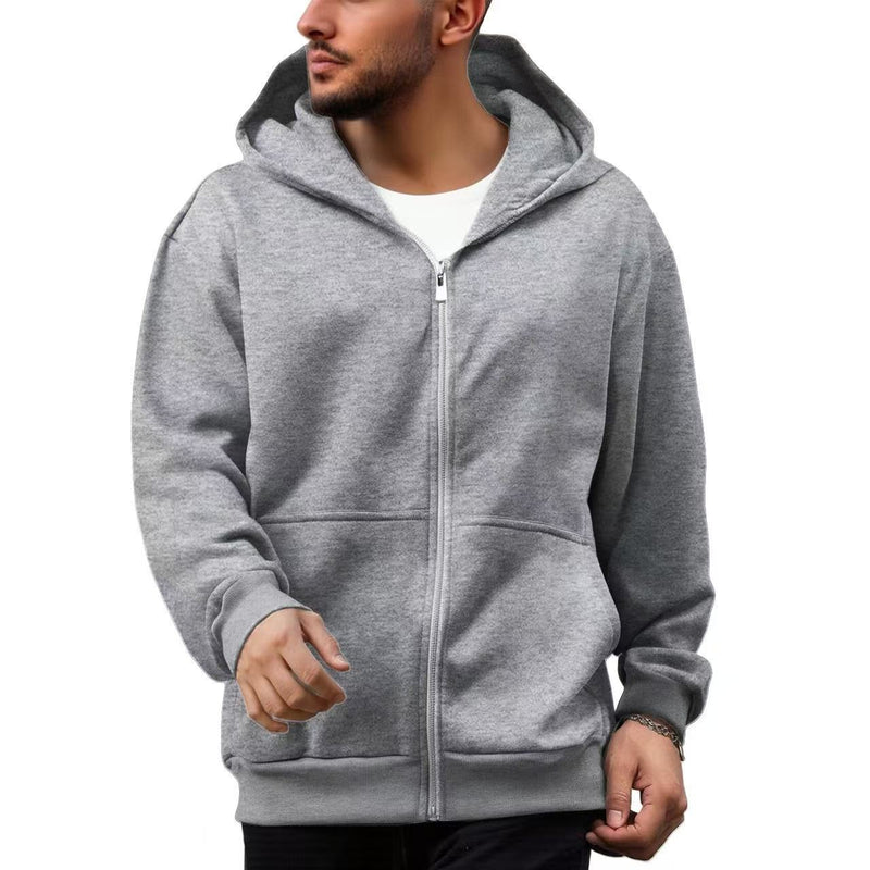 Backpack Men's Loose Sports And Leisure Hooded Zipper Sweatshirt Bigbuy