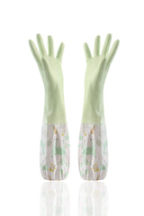 Cleaning Rubber Single Layer Thin Extended Waterproof Gloves Bigbuy