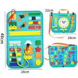 New Busy Book Children's Busy Board Dressing And Buttoning Learning Baby Early Education Preschool Sensory Learning Toy Bigbuy