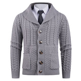 New Men's Long-sleeve Cardigan Sweater Coat Plus-sized Bigbuy