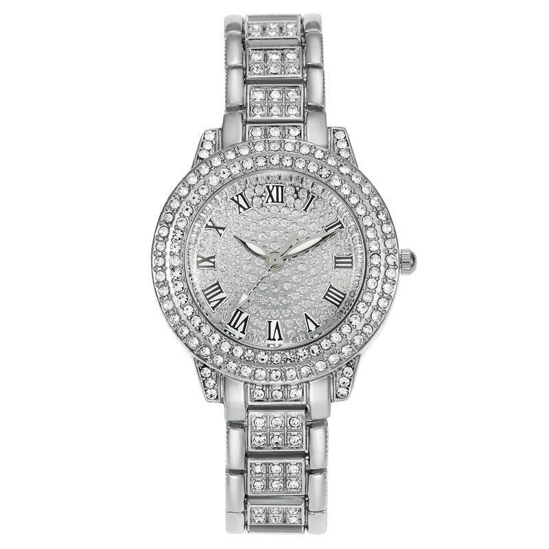 Women's Starry Rhinestone Watch Digital Roman Diamond Bigbuy