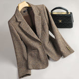 Women's Wool Suit Jacket Bigbuy