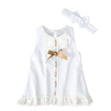 Girls baby sleeveless bow skirt Bigbuy