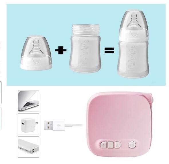 Automatic Milk Pumps Kit Electric Breast  Natural Suction Enlarger Feeding Bottle USB Breast Milksucker BM Bigbuy