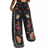 Peacock Positioning Printing Women's Pants Bigbuy