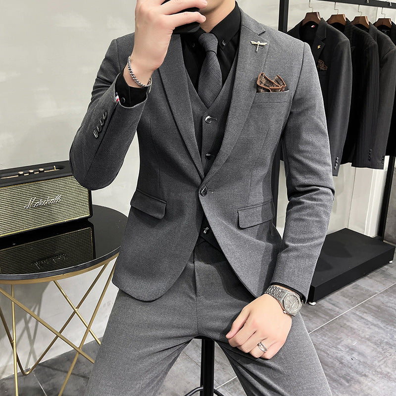 Wedding Dress Suit 3-piece Business Men's Suit Bigbuy