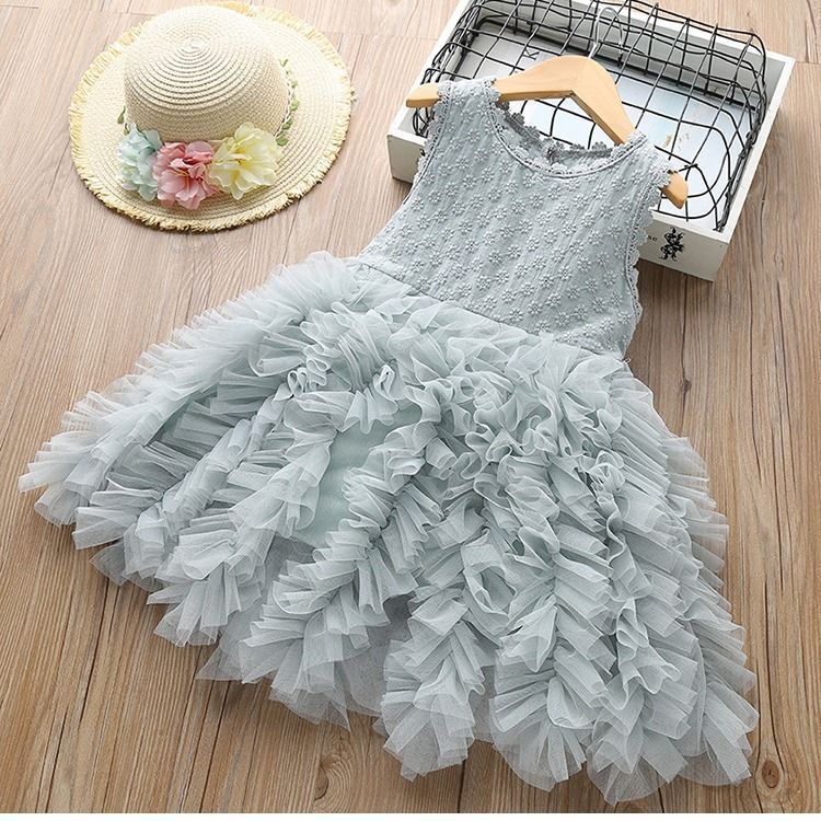 Autumn And Winter Explosions Hollow Children's Skirt Lace Long-sleeved Girls White Princess Dress Irregular Dress Bigbuy