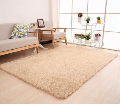 Living Room Rug Area Solid Carpet Fluffy Soft Home Decor White Plush Carpet Bedroom Carpet Kitchen Floor Mats White Rug Tapete Bigbuy