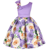 Girls' Dresses Girls' Princess Dresses Digital Print Children's Dresses Bigbuy