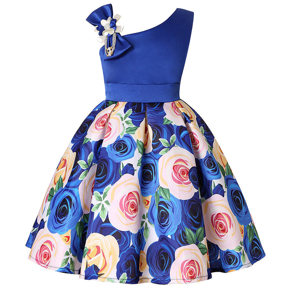 Girls' Dresses Girls' Princess Dresses Digital Print Children's Dresses Bigbuy
