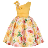 Girls' Dresses Girls' Princess Dresses Digital Print Children's Dresses Bigbuy