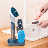 New Multifunctional Dish Brush Household Kitchen Oily Sponge Long Handle Cleaning Brush Bigbuy