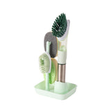New Multifunctional Dish Brush Household Kitchen Oily Sponge Long Handle Cleaning Brush Bigbuy