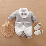 Gentleman's Baby Clothes, Long-sleeved Baby Clothes, Gentleman's Romper Bigbuy
