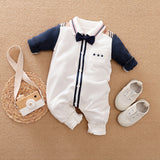 Gentleman's Baby Clothes, Long-sleeved Baby Clothes, Gentleman's Romper Bigbuy
