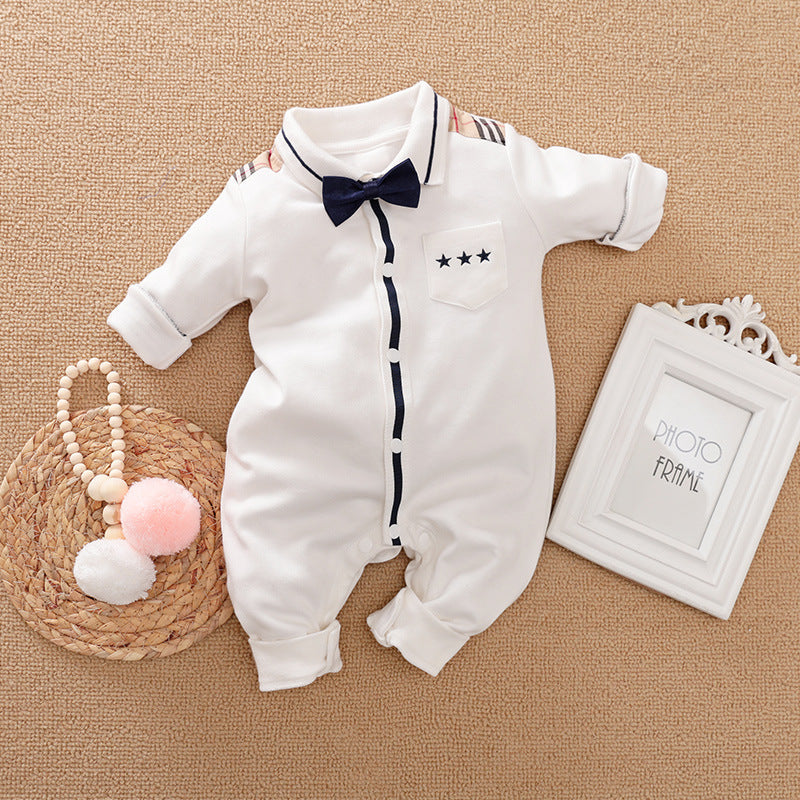 Gentleman's Baby Clothes, Long-sleeved Baby Clothes, Gentleman's Romper Bigbuy
