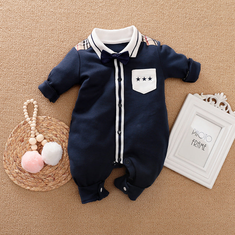 Gentleman's Baby Clothes, Long-sleeved Baby Clothes, Gentleman's Romper Bigbuy