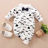 Gentleman's Baby Clothes, Long-sleeved Baby Clothes, Gentleman's Romper Bigbuy