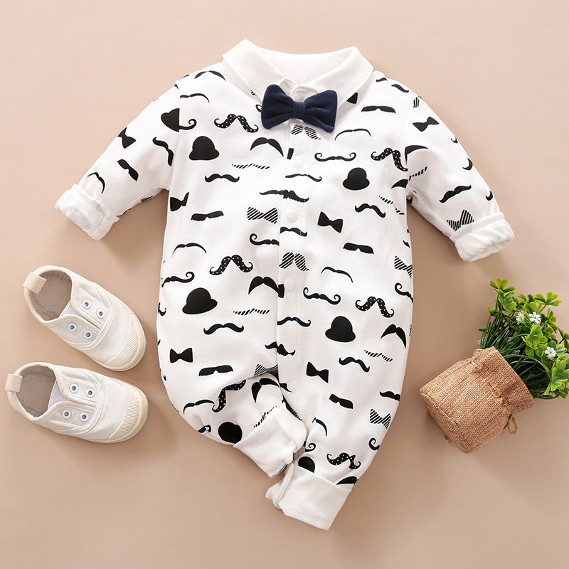Gentleman's Baby Clothes, Long-sleeved Baby Clothes, Gentleman's Romper Bigbuy