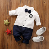Gentleman's Baby Clothes, Long-sleeved Baby Clothes, Gentleman's Romper Bigbuy