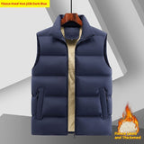 Warm Stand Collar Casual Sleeveless Waistcoat Top For Men Bigbuy