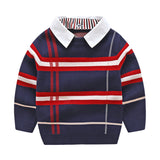 Boys plaid jacquard sweater Bigbuy