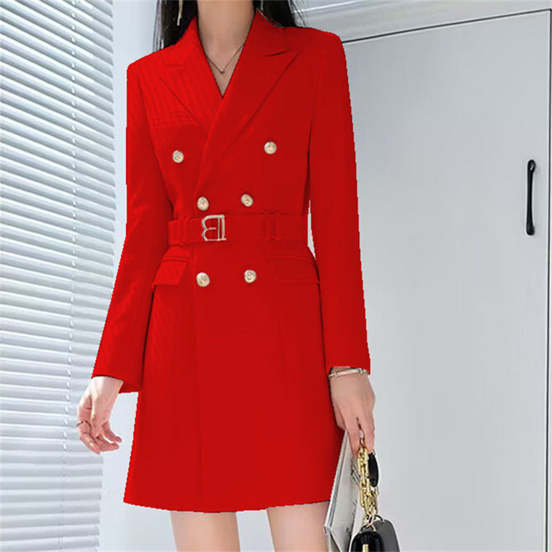 Office Lady Style Slimming Waist Trimming Coat Women's Top Bigbuy