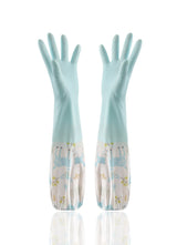 Cleaning Rubber Single Layer Thin Extended Waterproof Gloves Bigbuy