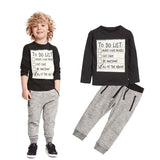 Kids Boys Clothing Set Baby Boy Casual Clothes Spring Autumn Ccotton Long Sleeves T-shirt Pants 2pcs Suit For 3-7 Years Bigbuy