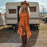 Irregular Dress Women's Vacation Regular Sleeve Bigbuy