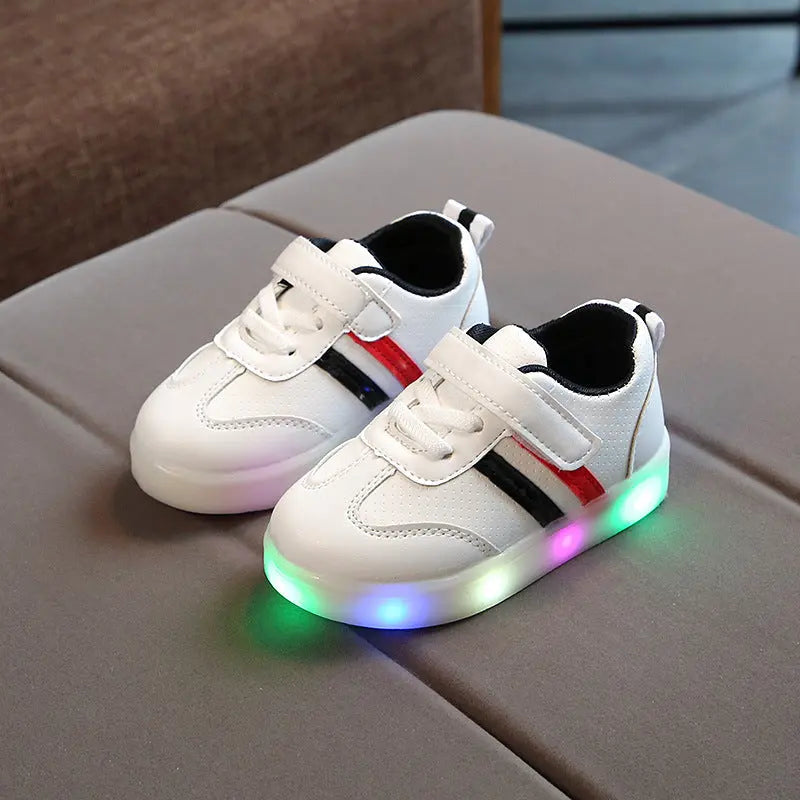 Kimmy White LED Sneakers Shoes Bigbuy