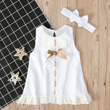 Girls baby sleeveless bow skirt Bigbuy