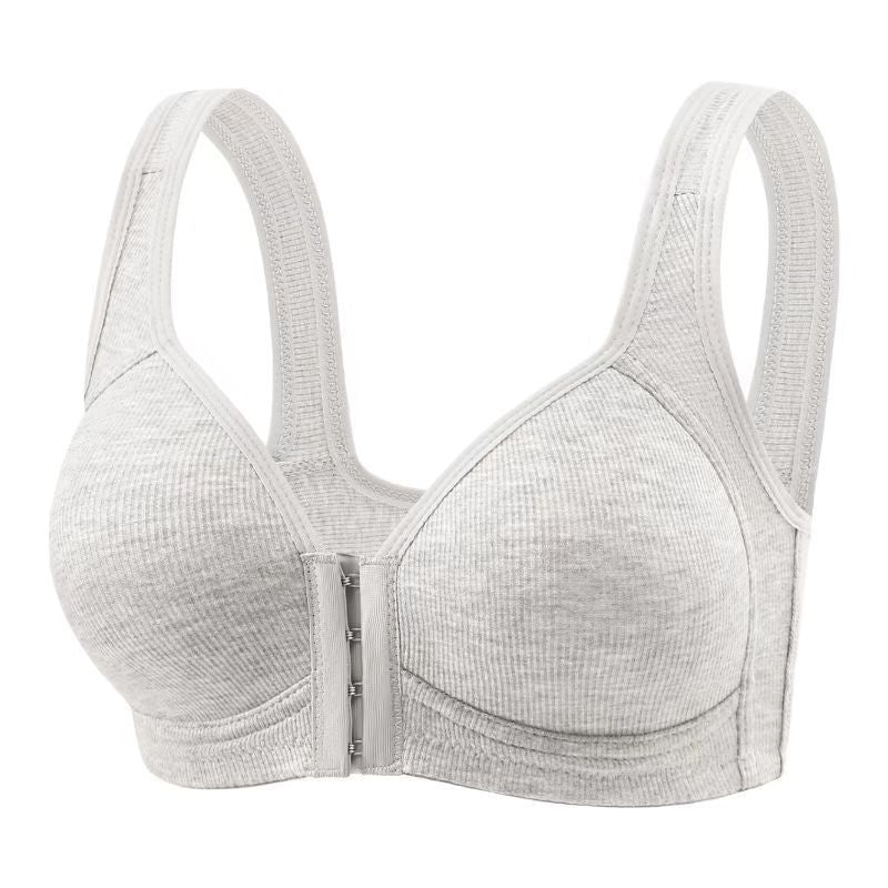 Full Cup Inner Without Steel Ring Wide Shoulder Vest Type Front Closure Bra Bigbuy