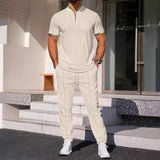 Men's Color Matching Casual Sports Suit Bigbuy