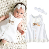 Girls baby sleeveless bow skirt Bigbuy