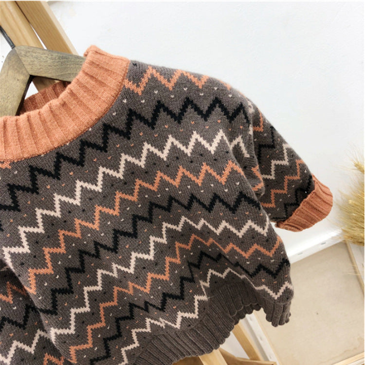 Korean Version Of Childrens Clothing Mens And Womens Baby Sweater Bigbuy