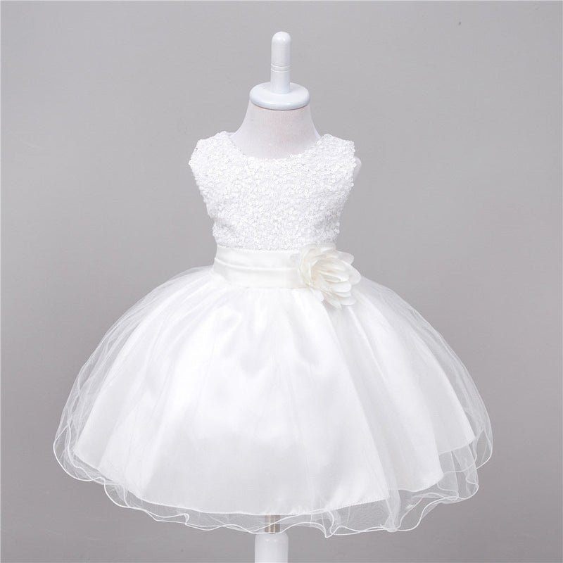 Baby Sequin Dress Flower Girl Wedding Princess Dress Bigbuy