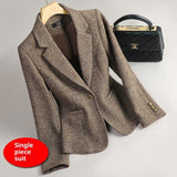 Women's Wool Suit Jacket Bigbuy
