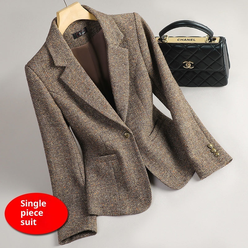 Women's Wool Suit Jacket Bigbuy