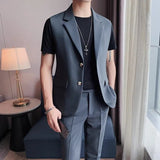 High Sense Business Lightly Mature All-matching Slim Fit Vest Bigbuy