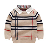 Boys plaid jacquard sweater Bigbuy