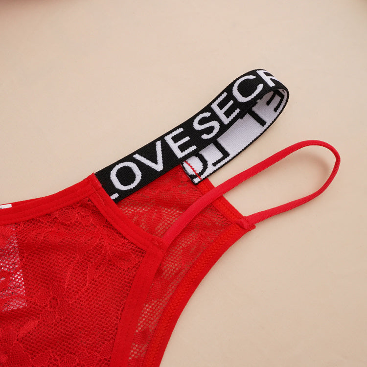 Women's Sexy Push-up Lingerie Set, Red Bigbuy