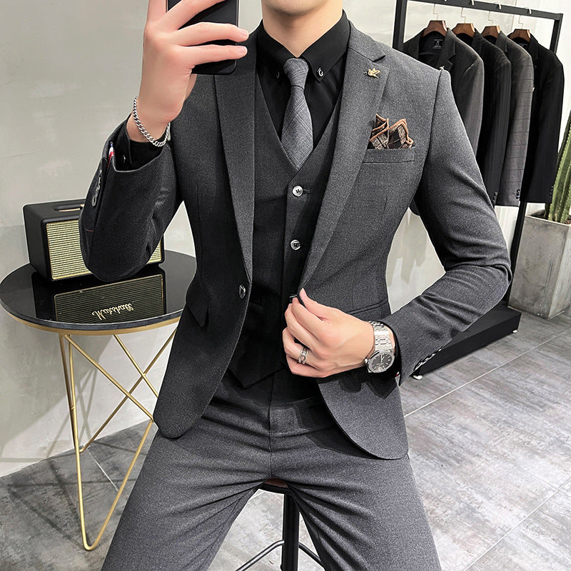 Wedding Dress Suit 3-piece Business Men's Suit Bigbuy
