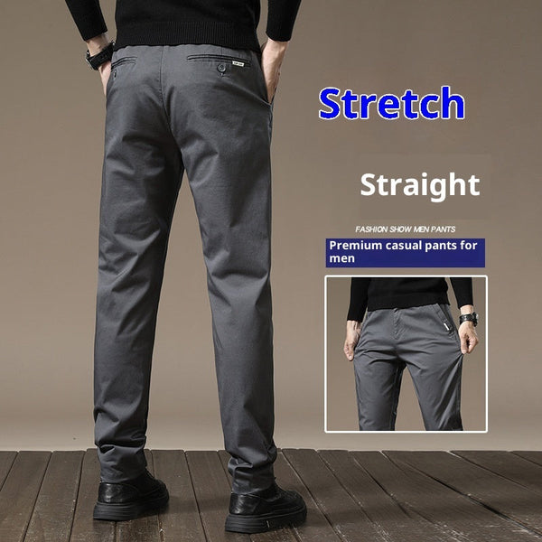 Combed Cotton Light Business Casual Pants Men Bigbuy