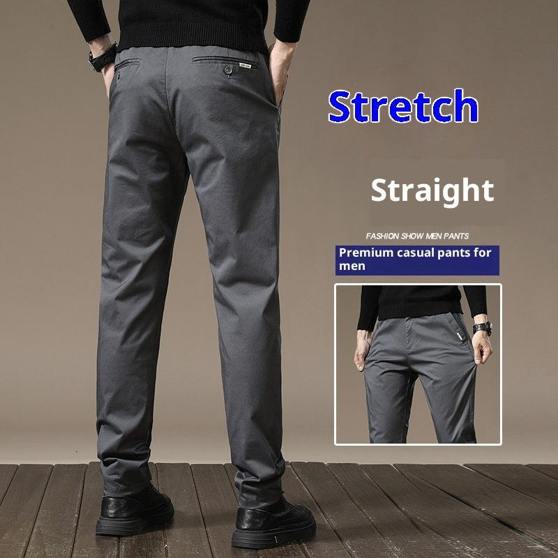 Combed Cotton Light Business Casual Pants Men Bigbuy