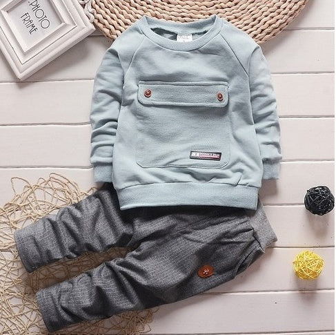Toddler Baby Clothes Children Suit 0-3 Years Old Suit  Pants Children's Sportswear Boys Girls Children's Clothing Brand Bigbuy