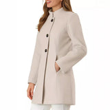 Women's Coat Fashion Casual Solid Color Autumn And Winter Bigbuy