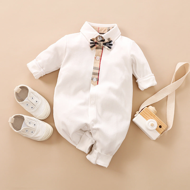 Gentleman's Baby Clothes, Long-sleeved Baby Clothes, Gentleman's Romper Bigbuy
