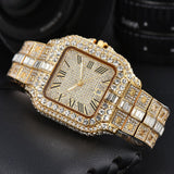 Men's Square Fashion Trend Full Diamond Watch Bigbuy